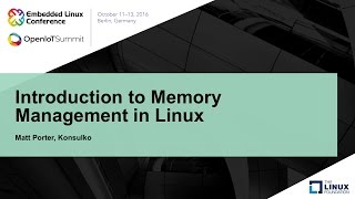 Introduction to Memory Management in Linux [upl. by Elga]