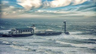 Storm Eunice across Bournemouth Beach [upl. by Pani]