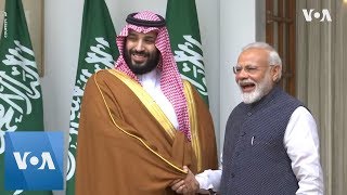 Saudi Crown Prince Mohammed bin Salman Begins Official Visit to India [upl. by Adnawyt]