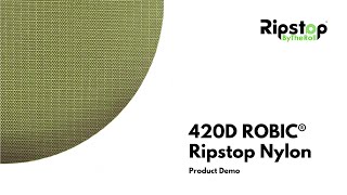 420D Robic® Ripstop Nylon  Fabric Demo [upl. by Kerwon487]