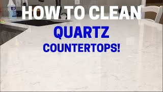 How To Clean and Maintain Quartz Countertops [upl. by Ahsekan]