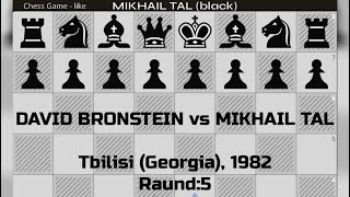 DAVİD BRONSTEIN vs MIKHAIL TAL  1982 [upl. by Franzen]