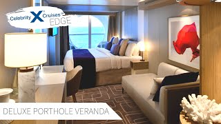 Deluxe Porthole View with Veranda  Celebrity Edge Full Walkthrough Tour amp Review 4K  2021 [upl. by Jake]