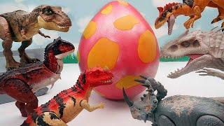 Dinosaurs In Giant Dinosaur Egg Lets Break The Dinosaur Egg [upl. by Africah558]