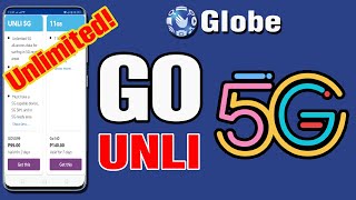 Globe GO UNLI5G l Unlimited 5G Data Internet [upl. by Murtha]