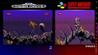 The Lion King  Mega Drive amp SNES  Comparison  Dual Longplay [upl. by Aneehsal]