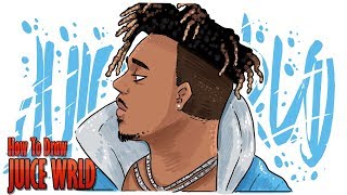 How To Draw JUICE WRLD step by step [upl. by Keenan]