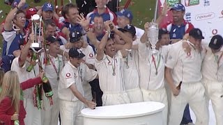 Ashes 2005 highlights  England lift the urn after Oval draw [upl. by Chard]