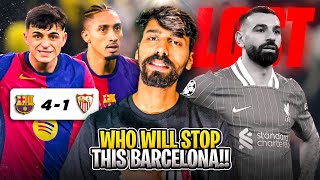 Barcelona DESTROYED Sevilla 41 and Now They are Coming for Real Madrid Laliga Title  Liverpool Out [upl. by Ardnaskela]