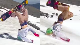 SNOWBOARDING GONE WRONG  SNOWBOARD FAILS [upl. by Nivert]