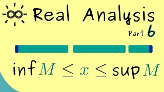 Real Analysis 6  Supremum and Infimum [upl. by Anifled]