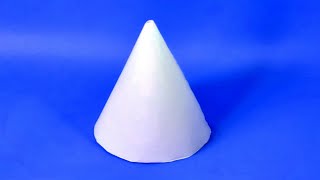 How To Make A Paper 3D Cone  Easy Figures [upl. by Aizirtap]