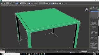 How to create table in 3D MaX using Editable poly [upl. by Loralyn]