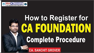 How to register for CA Foundation Complete ICAI registration procedure explained [upl. by Canica639]