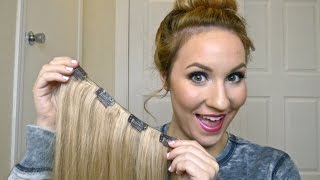 DIY How To Make Your Own Clip In Hair Extensions [upl. by Martel]