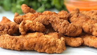 Crispy Chicken Strips Recipe [upl. by Aihgn889]