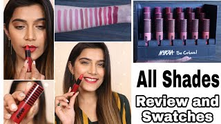 NEW Nykaa So Creme Matte Lipsticks  Review amp Swatches  Super Style Tips [upl. by Adnhoj]