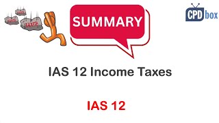 IAS 12 Income Taxes Summary  applies in 2025 [upl. by Giguere]