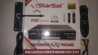 Starsat SR 2000HD Extreme 4K Digital Satellite Receiver Unboxing Review [upl. by Adiol]