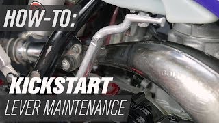 Dirt Bike Kickstart Lever Maintenance [upl. by Kaile]