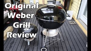 Weber Original Kettle 22 inch Charcoal BBQ Grill Review [upl. by Leontine16]