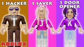 1 HACKER 1 SAVER 1 DOOR OPENER CHALLENGE  Roblox Flee the Facility [upl. by Lomaj360]