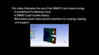 ANSYS Mechanical Fatigue Crack Growth Analysis using SMART Crack Growth [upl. by Ahsirkal881]