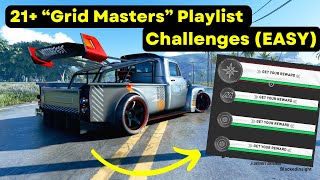 How to Complete 21 “Gymkhana Grid Mastersquot Challenges FAST in The Crew Motorfest [upl. by Nazar]