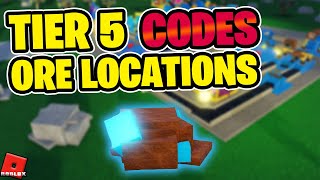 UPDATE Tier 5 ALL New Ore Locations Revealed  Codes for MASSIVE GOLD  Factory Simulator [upl. by Olav584]