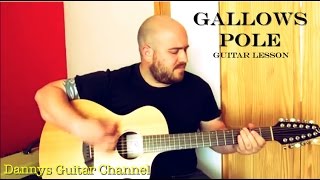 Gallows Pole  Led Zeppelin version  Guitar Lesson  Breedlove Atlas 12 string guitar [upl. by Picardi]