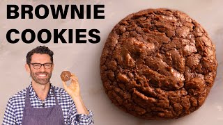 EASY Brownie Cookies Recipe [upl. by Boggs]