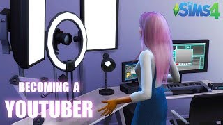 BECOMING A YOUTUBER  The Sims 4  Sunday Sims [upl. by Etnoed]