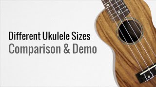 Different Ukulele Sizes  Makala Ukulele Sound Comparison [upl. by Ajay]