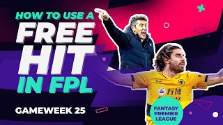 How to use a free hit in FPL  FPL Hacks GW 25 [upl. by Ebert790]