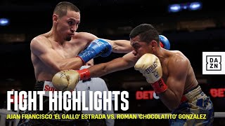 HIGHLIGHTS  Juan Francisco El Gallo Estrada vs Roman Chocolatito Gonzalez [upl. by Yatnwahs]