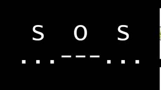 SOS Morse Code Emergency Distress Signal [upl. by Dare]