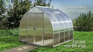 Canopia By Palram Bella 8X8 Silver Greenhouse Overview [upl. by Hajan]