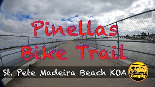 Pinellas Bike Trail  St Petersburg  Madeira Beach KOA [upl. by Yknip328]