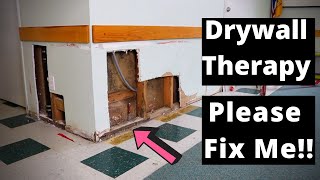 Strangely Satisfying Drywall Repair [upl. by Ingvar]