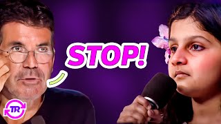 Simon Cowell STOPS 10 YearOld Indian Girl MidPerformance What She Does Next Will Blow Your Mind [upl. by Airdnola]