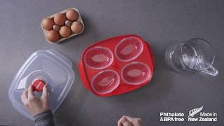 Sistema Egg Poacher Microwave Container CY551 [upl. by Berrie262]