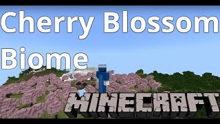 Minecraft Cherry Blossom Biome [upl. by Notnroht514]