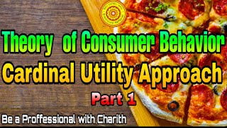 Theory of Consumer Behavior  Cardinal Utility Approach Part 1 [upl. by Mcmurry]