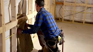 Finished basement How to insulate with ROCKWOOL [upl. by Hobbie]