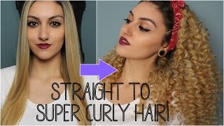 Straight to Super curly hair  Chopstick Tutorial [upl. by Ettelrats]