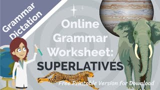 Online Grammar WorksheetSuperlatives [upl. by Eceinej]