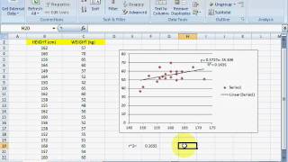 Correlation and Regression by using excel [upl. by Ecela659]