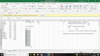 Potential evapotranspiration using Thornthwaites method [upl. by Nitas]