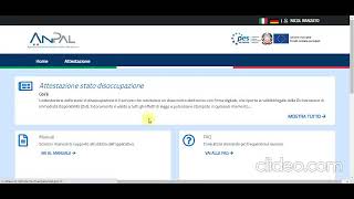 Tutorial per richiesta DID e ATTESTATO DISOCCUPAZIONE nel sito ANPAL [upl. by Ennairej]