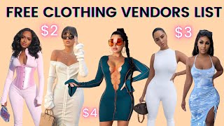 FREE WHOLESALE CLOTHING VENDORS LIST  START YOUR OWN ONLINE BUSINESS [upl. by Sitelc]